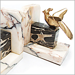 1950's Marble Bookends - Click for more information