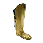 1950s Brass boot umbrella stand -  Click for more information