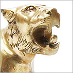 1960s Large Brass Tiger -  Click for more information