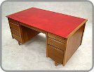 1950's Carson Bros oak desk