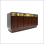 1970's Rosewood and Brass Sideboard - Click for more information