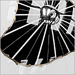 1950's Glass Ceiling Lamp -  Click for more information