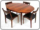 1960's Gudme Rosewood dining set.