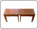 1960's Haslev nest of tables, Denmark.