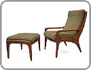 Heals Chair and Footstool