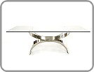 1970's glass coffee table 