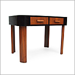 Art Deco Walnut console table  - Click for more information