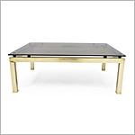1970s bespoke Brass coffee table  - Click for more information