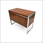 Vintage Rosewood and Steel MDA Cabinet