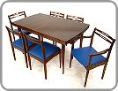 1960's Walnut dining set by Morris of Glasgow : 