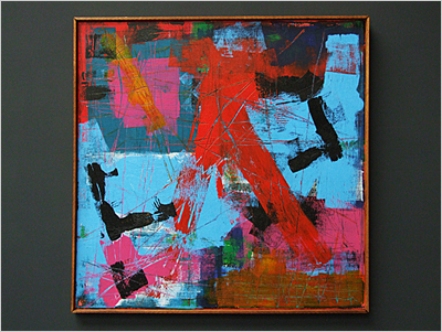 Red Woman Crossing - Click for more information