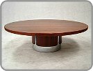 1960's Tetrad Rosewood and chrome coffee table 