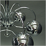 1970s Chrome Pendant Lamp -  Click for more information