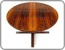 1970's danish rosewood extendable table