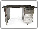 Polished Metal Desk 