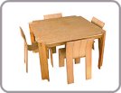 1974 : 'Strip' dining set designed by Gijs Bakker for Castelijn, Holland.