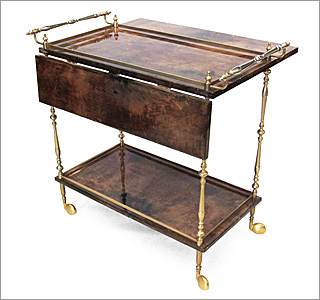 Aldo Tura Bar Cart - Click For More Information