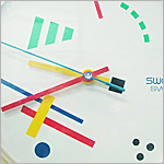 1980's Maxi Swatch Wall Clock - Click for more information