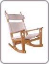 1967 :  'Keyhole' Rocking chair by Hans Wegner for Getama, Denmark.