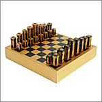 1970's Copper Aluminium Chess Set