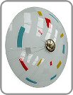 1950s glass ceiling lamp - click for more information