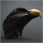 Bronze eagle Bust