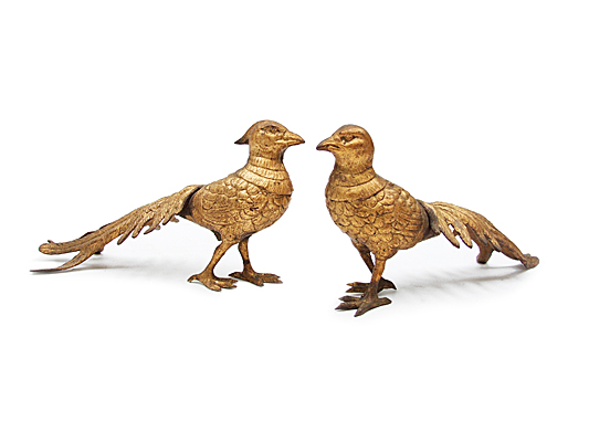Vintage furnishings - Gilded Pheasants