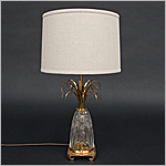 1970's Glass Lamp - Click for more information