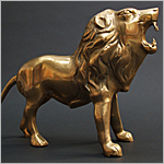 1960's Large Brass Lion -  Click for more information