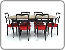 1950s Italian marble dining set - click for more information