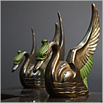 Swan Bookends - Click for more information