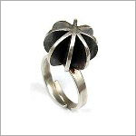 Vintage Jewellery - 1960's Silver Turbine ring 