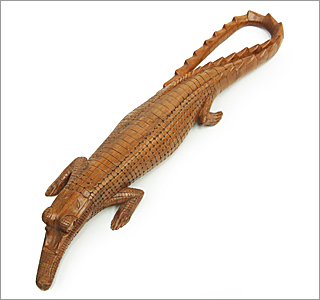 1950's Carved Crocodile - Click For More Information
